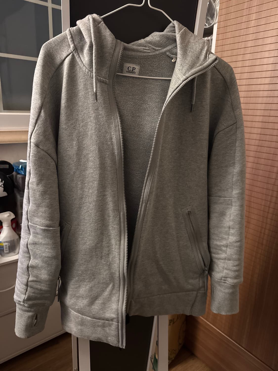 Cp컴퍼니 디테일 고글 후드집업 그레이 M 상품이미지1