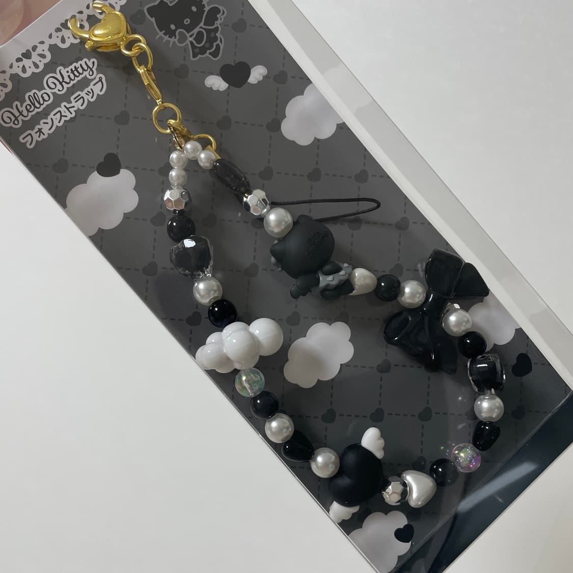 헬로키티 블랙엔젤 2way 스트랩 키링 상품이미지2