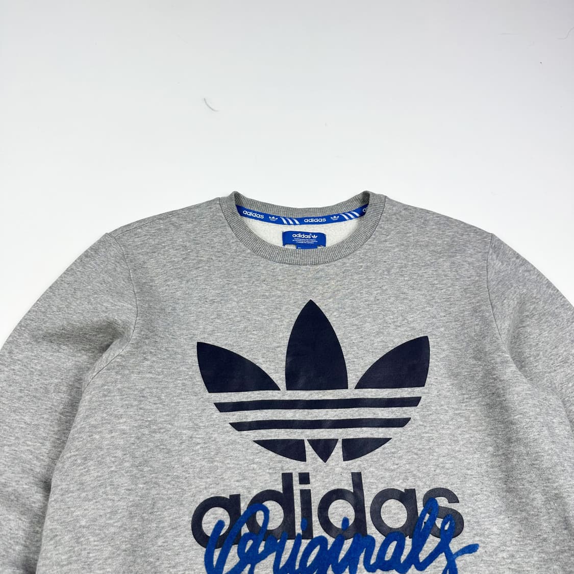 아디다스 트레포일 빅로고 그레이 맨투맨 (L) 상품이미지1