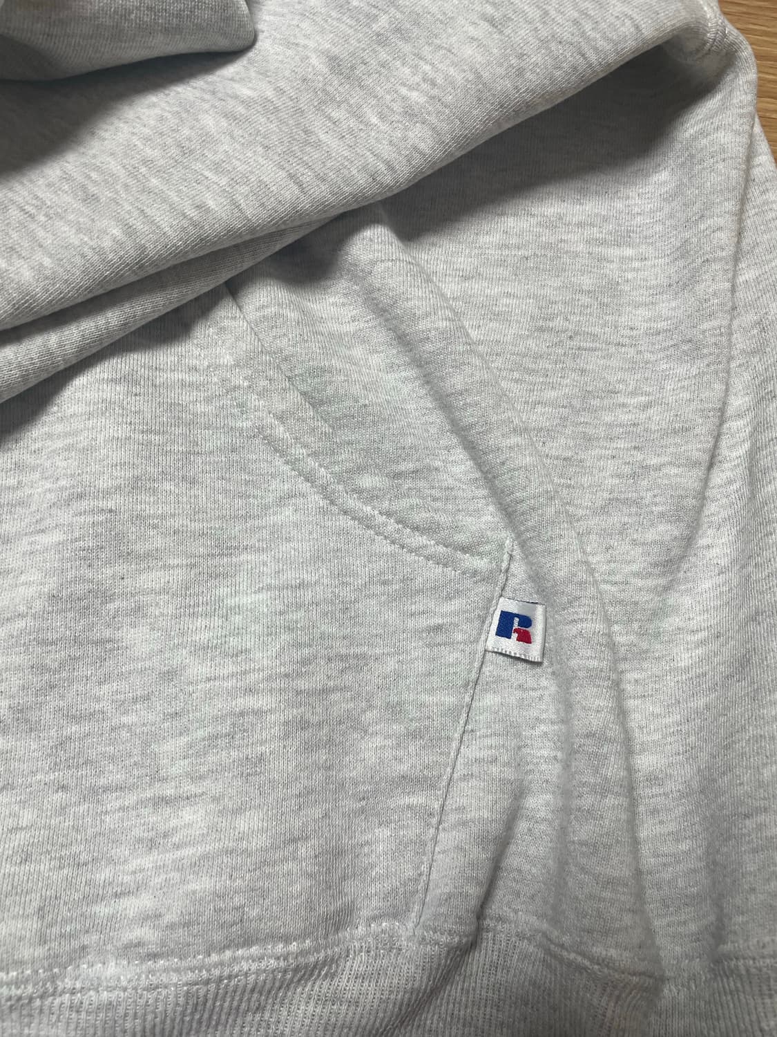 90s usa 러셀 후드집업 라이트그레이 상품이미지2