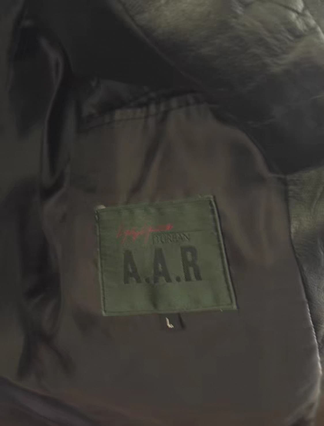 요지 야마모토 AAR 레더 가죽 자켓 블레이저 자켓 상품이미지3