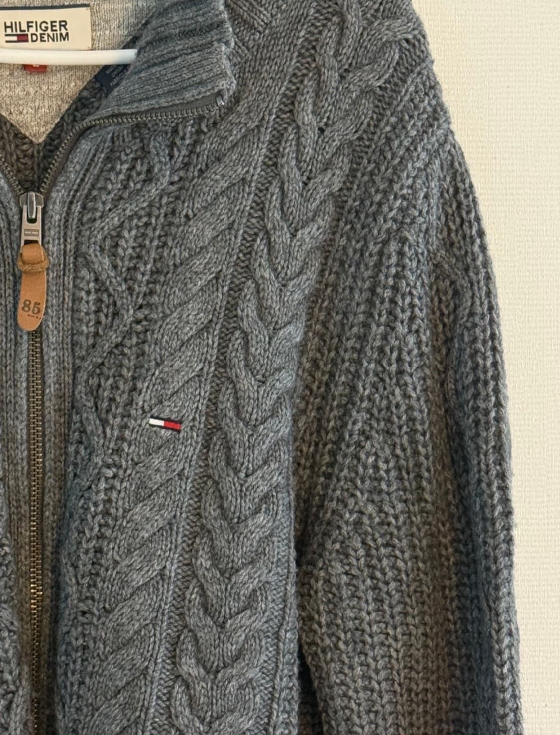 타미힐피거 케이블 니트 집업 가디건  상품이미지2