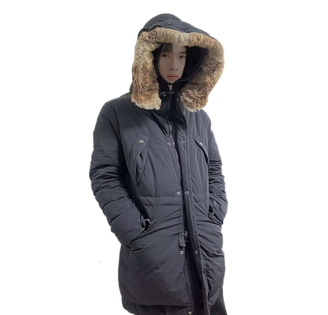 Cp컴퍼니 고글 토끼털 탈부착 노르지 덕다운 패딩 상품이미지1