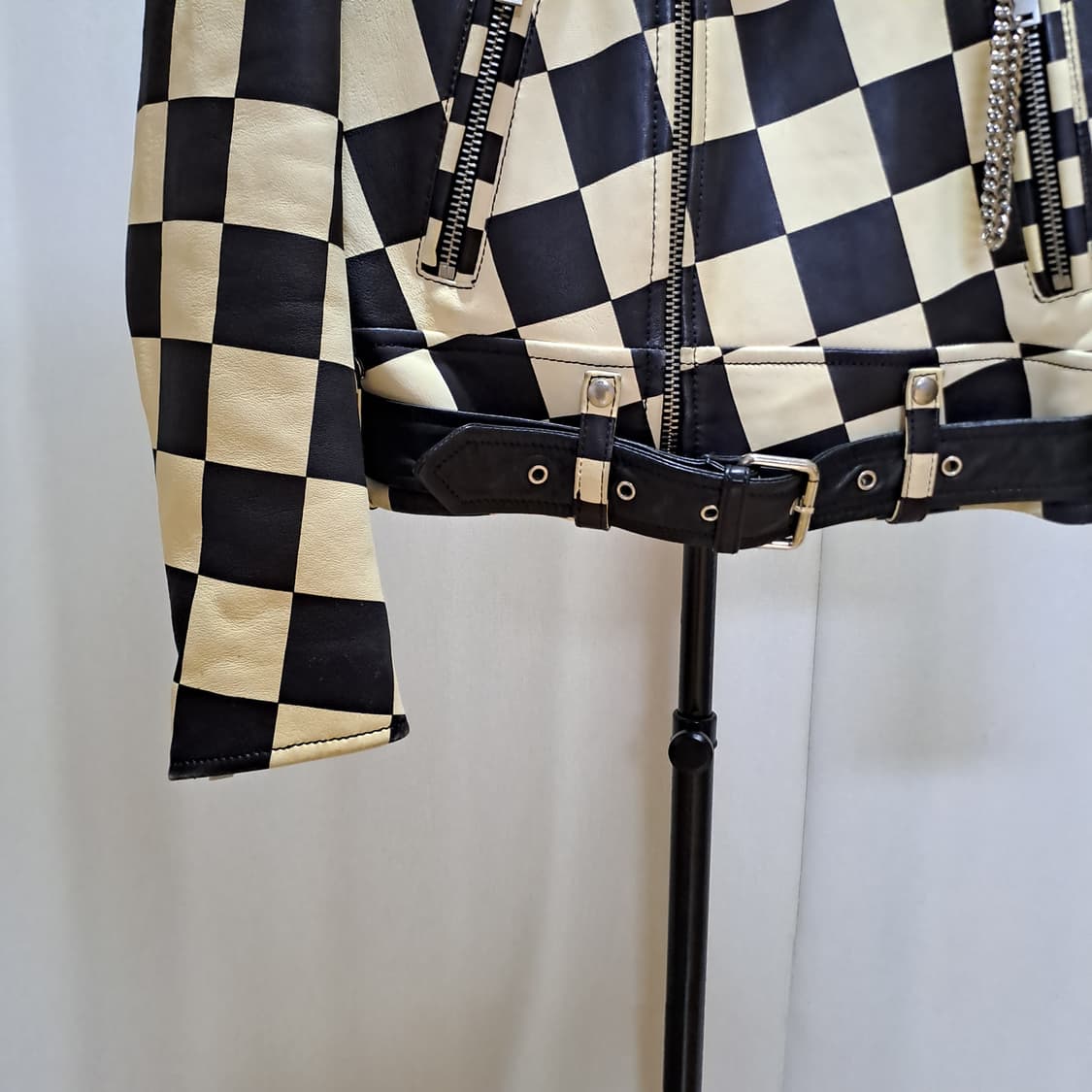 (여성) IRO 체커보드 양가죽 자켓 34 A902 상품이미지4