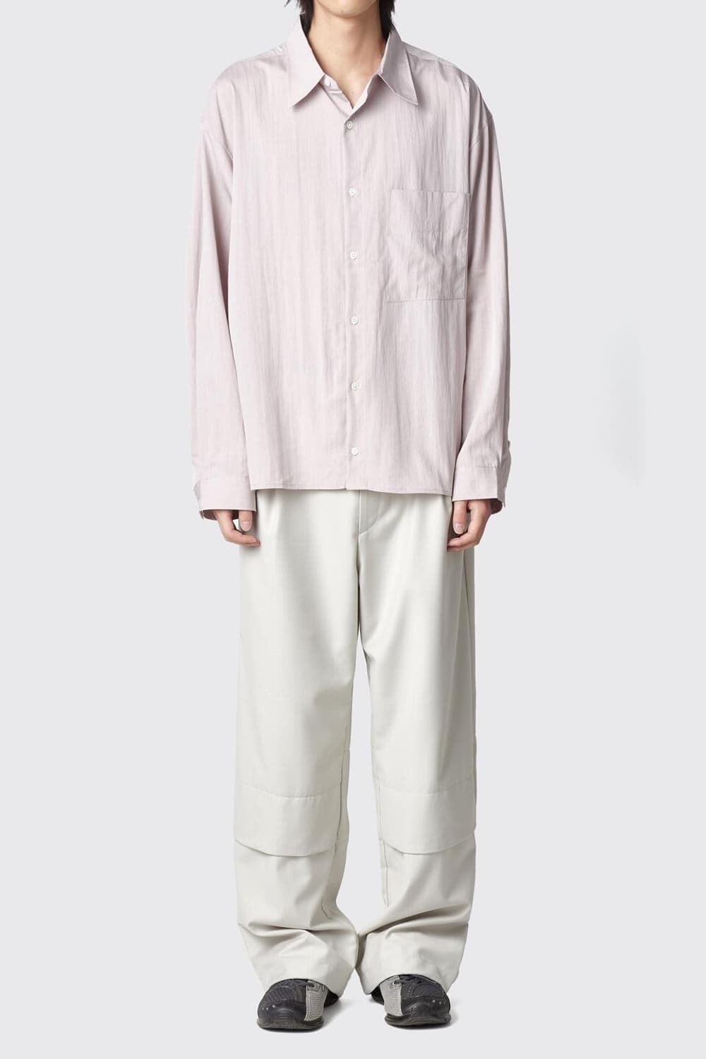 해칭룸 crop shirt dusty pink 4사이즈 상품이미지1