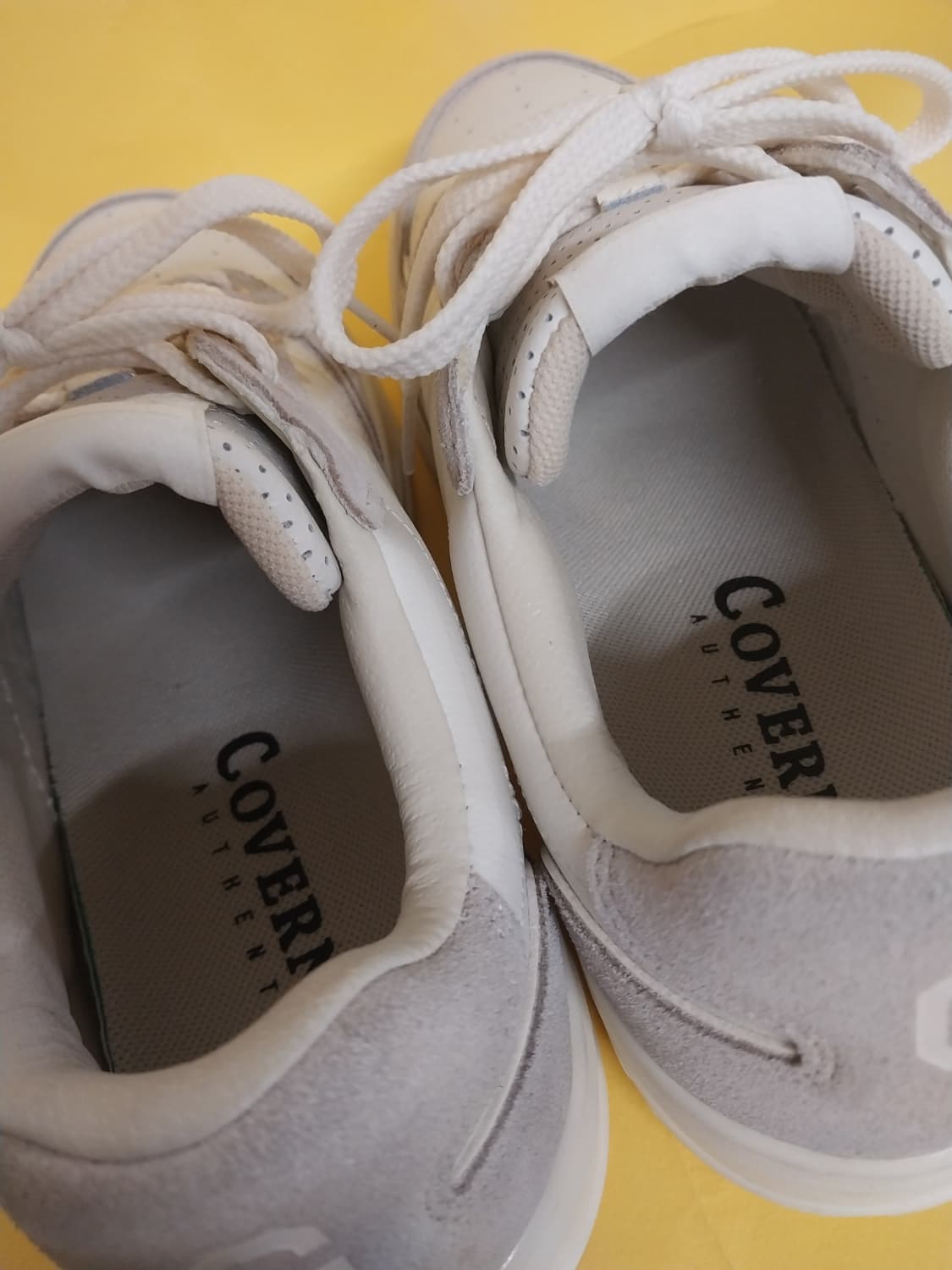 남성 커버낫 코트 오리진 레더 에크루 운동화 (250) 상품이미지6