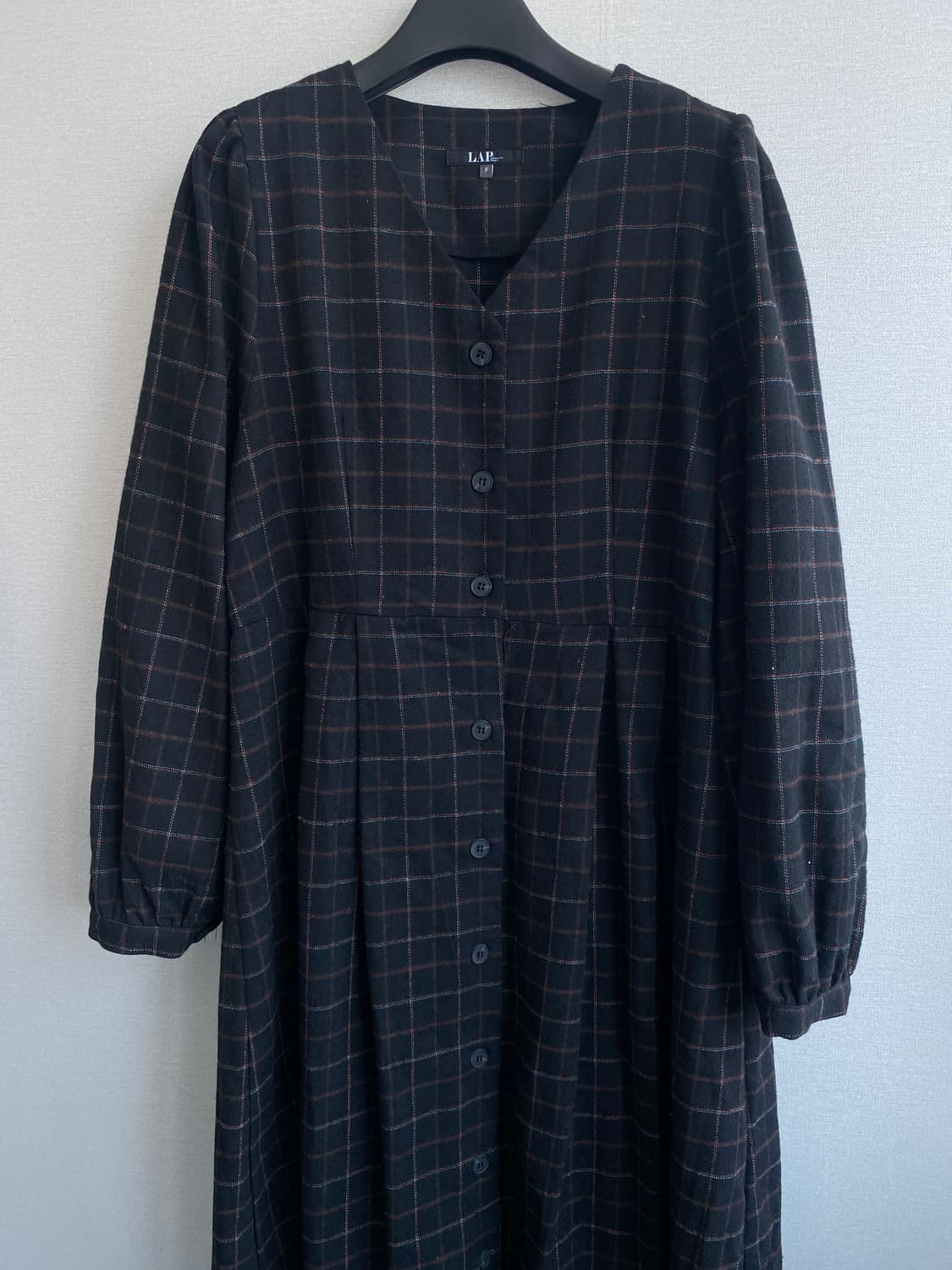 LAP 체크 롱 원피스 F 상품이미지3