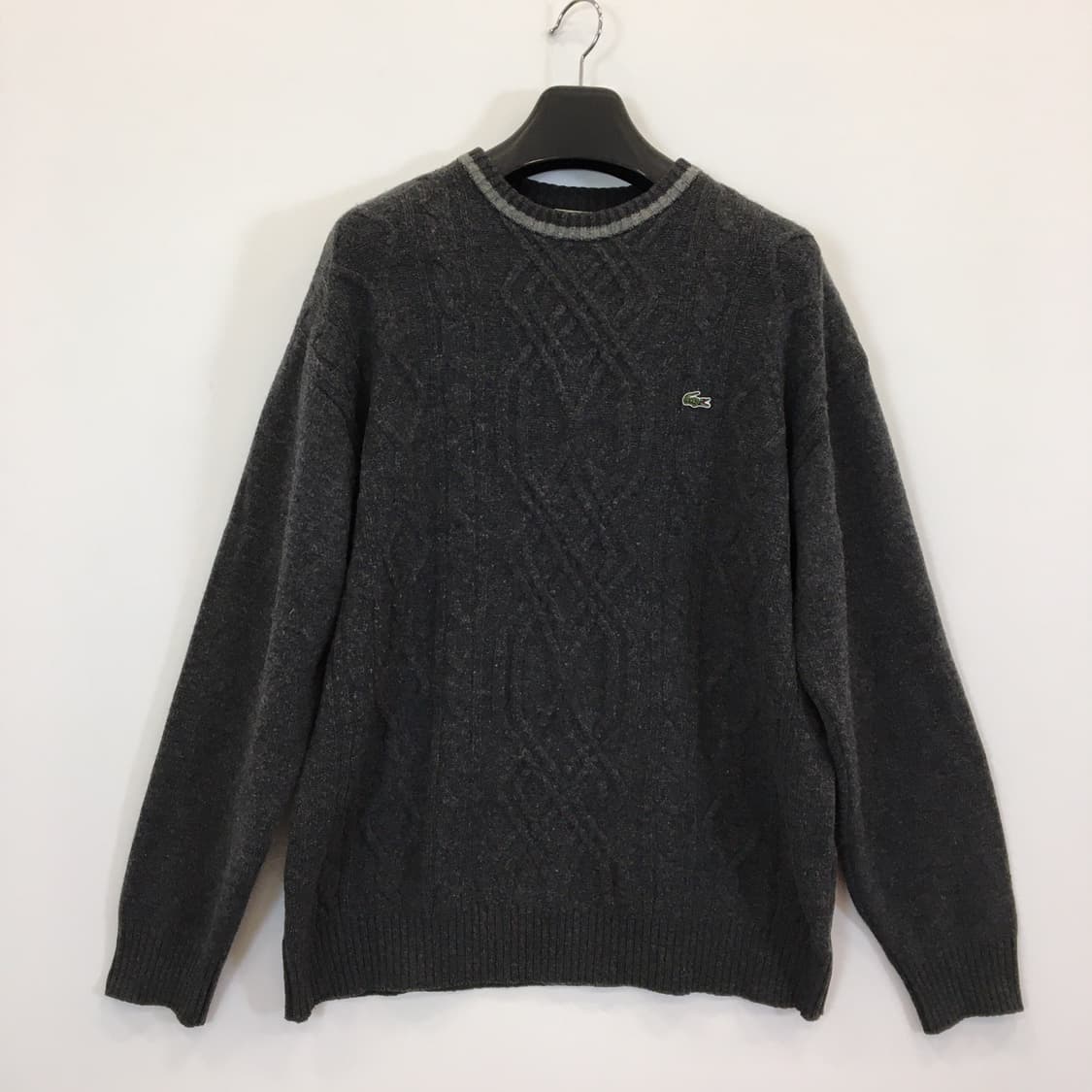 라코스테 패치로고 울 케이블 니트 105  상품이미지1