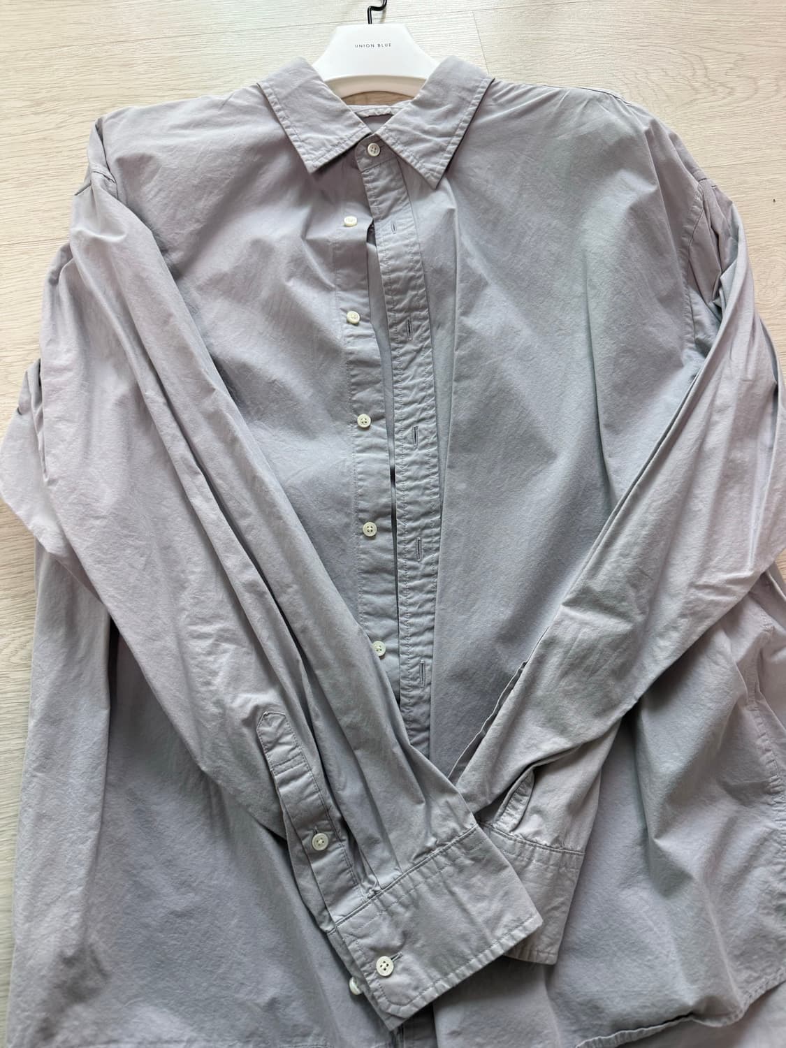 [XL] 유니온블루 런드리셔츠 라벤더그레이 상품이미지2