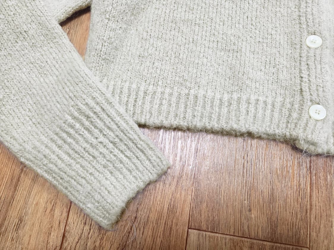 시예(siye) 시예샵 샵시예 오트밀 파인 후디 니트가디건  새상품 상품이미지6