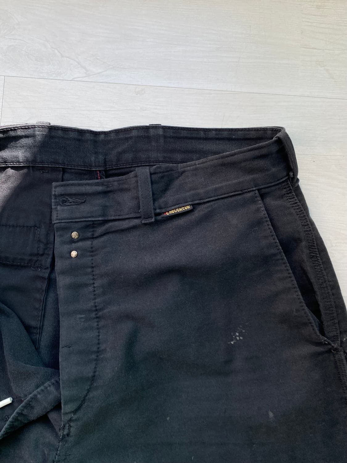 ~80s 르 라부어 프렌치 몰스킨 워크 팬츠 블랙 34 상품이미지3