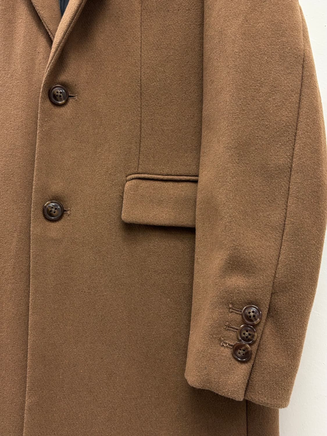 빈티지 브라운 울 코트 상품이미지9