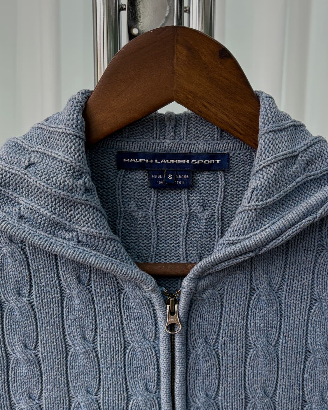 [S]폴로 랄프로렌 케이블 후드 니트 집업 상품이미지7