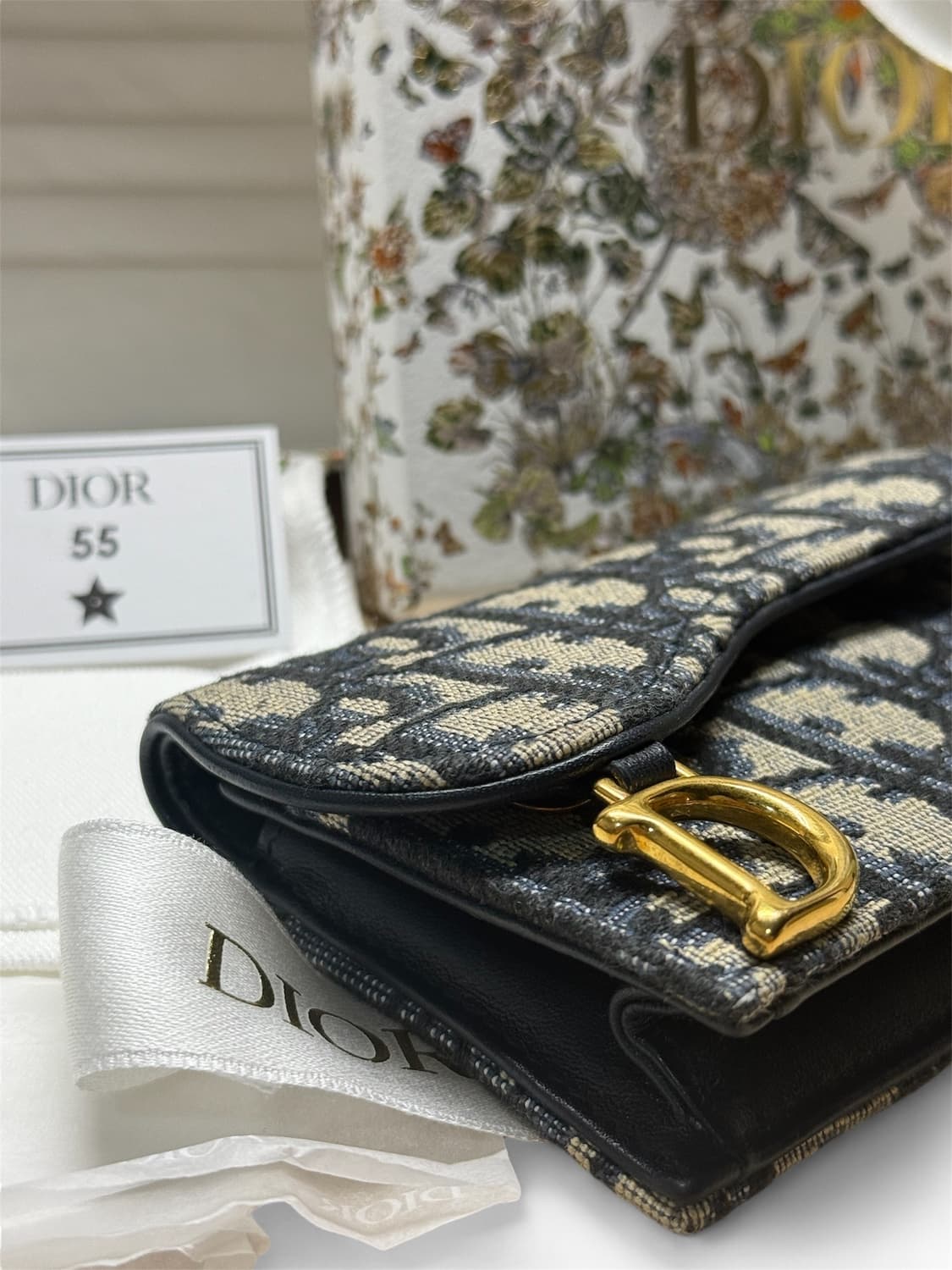 [풀구성 / 상태 최상] 디올 오블리크 새들 플랩 여성 카드지갑 상품이미지3