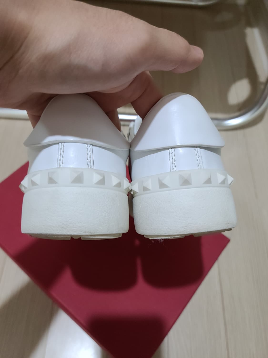 발렌티노 히든 스니커즈 유광 녹색(36) 상품이미지5