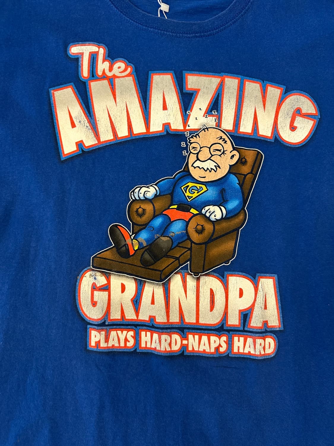 00s AMAZING GRANDPA 그래픽 반팔티 L 상품이미지3