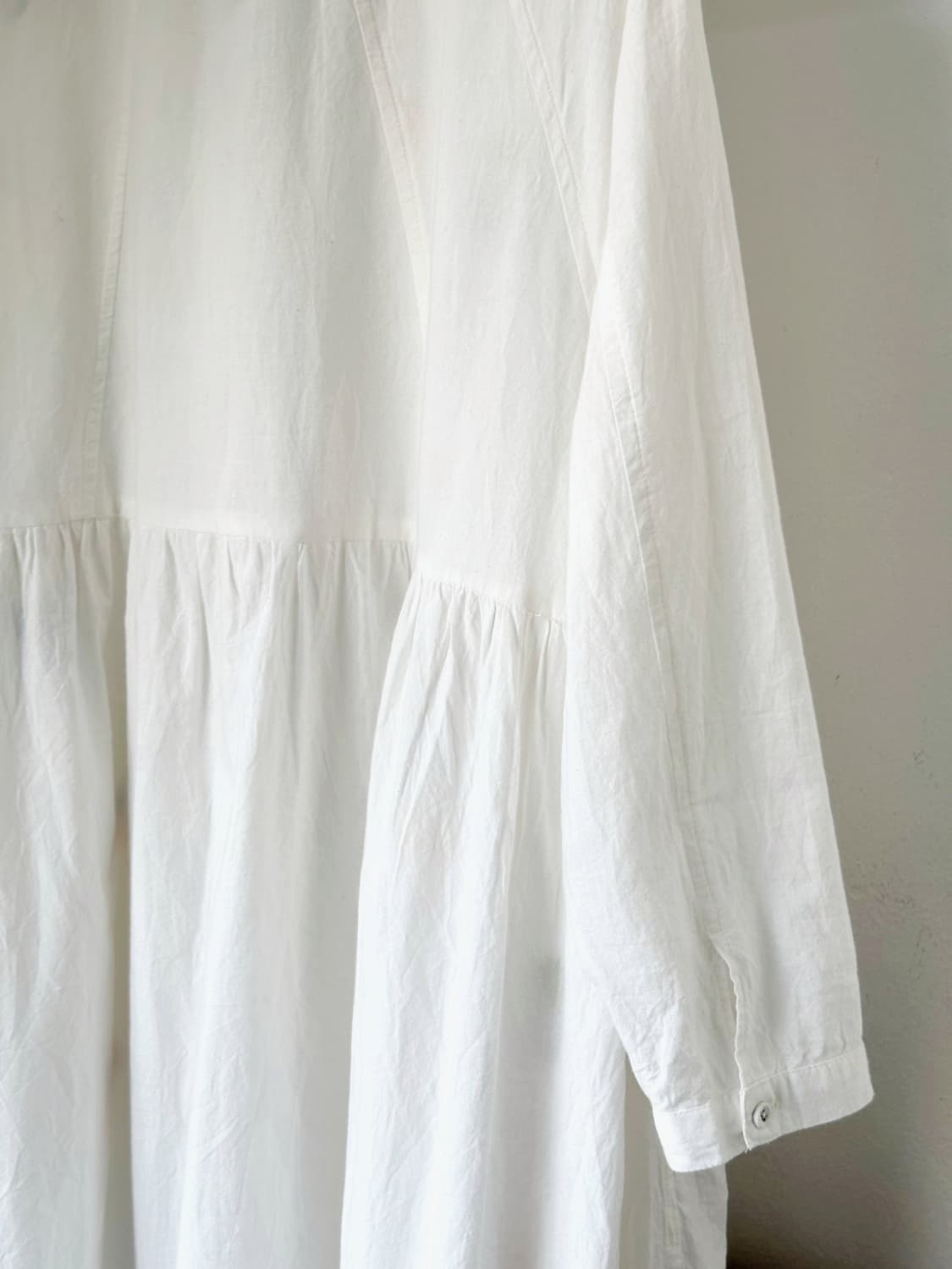 Natural cotton design stitch onepiece 상품이미지10