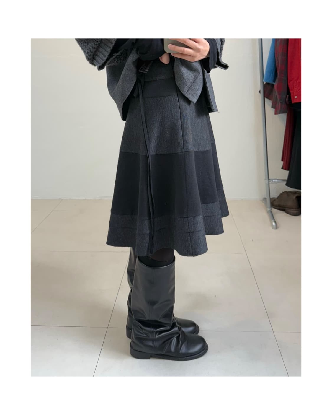 빈티지 미디 스커트 상품이미지2