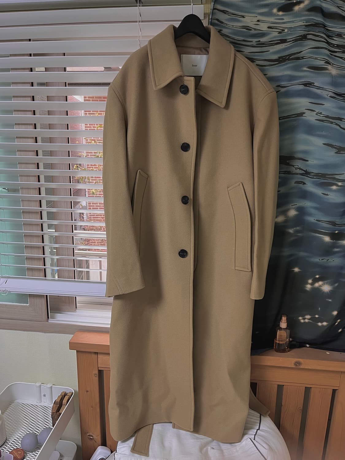 던스트 유니섹스 울 코트 XL 카멜 색상 상품이미지1