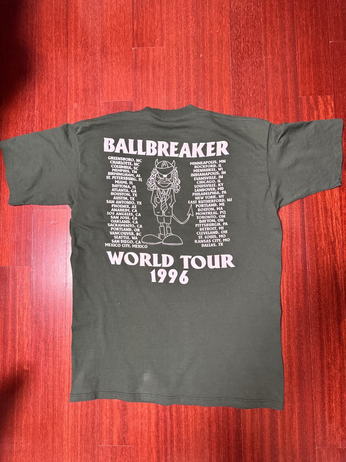 [XL, 실측 L] 90s ACDC Ballbreaker 밴드티 상품이미지1