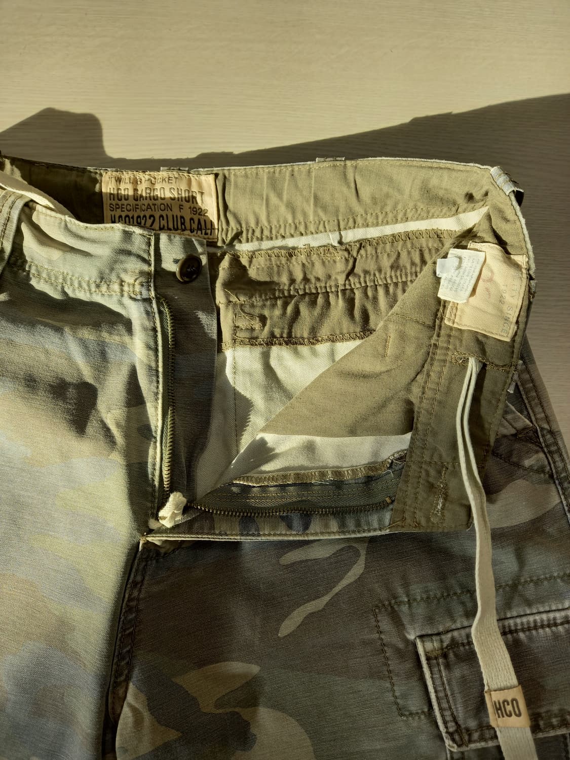 32 HCO1922 밀리터리 카고 버뮤다 카키 32-284 상품이미지3