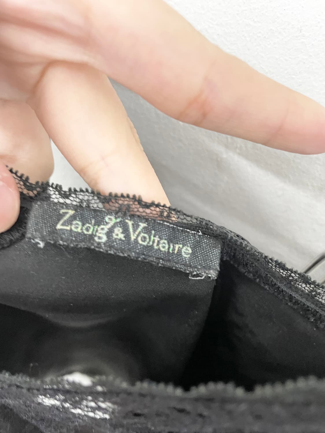 쟈딕앤볼테르 블랙 새틴 레이스 슬립 상품이미지4