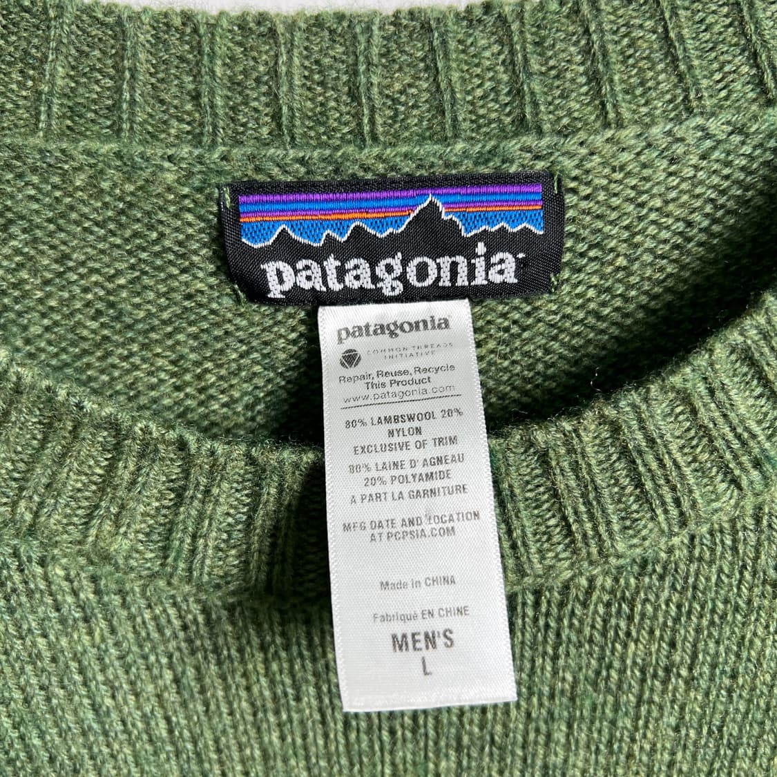 파타고니아 램스울 크루넥 니트 스웨터 L 상품이미지3