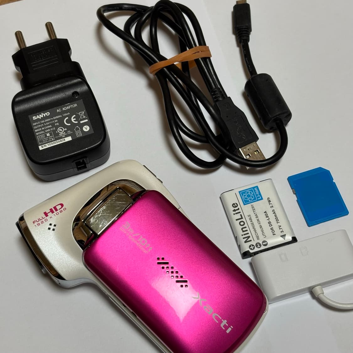 [바로사용/상태A급!] SANYO Xacti DMC-CA100 핑크 방수 상품이미지9