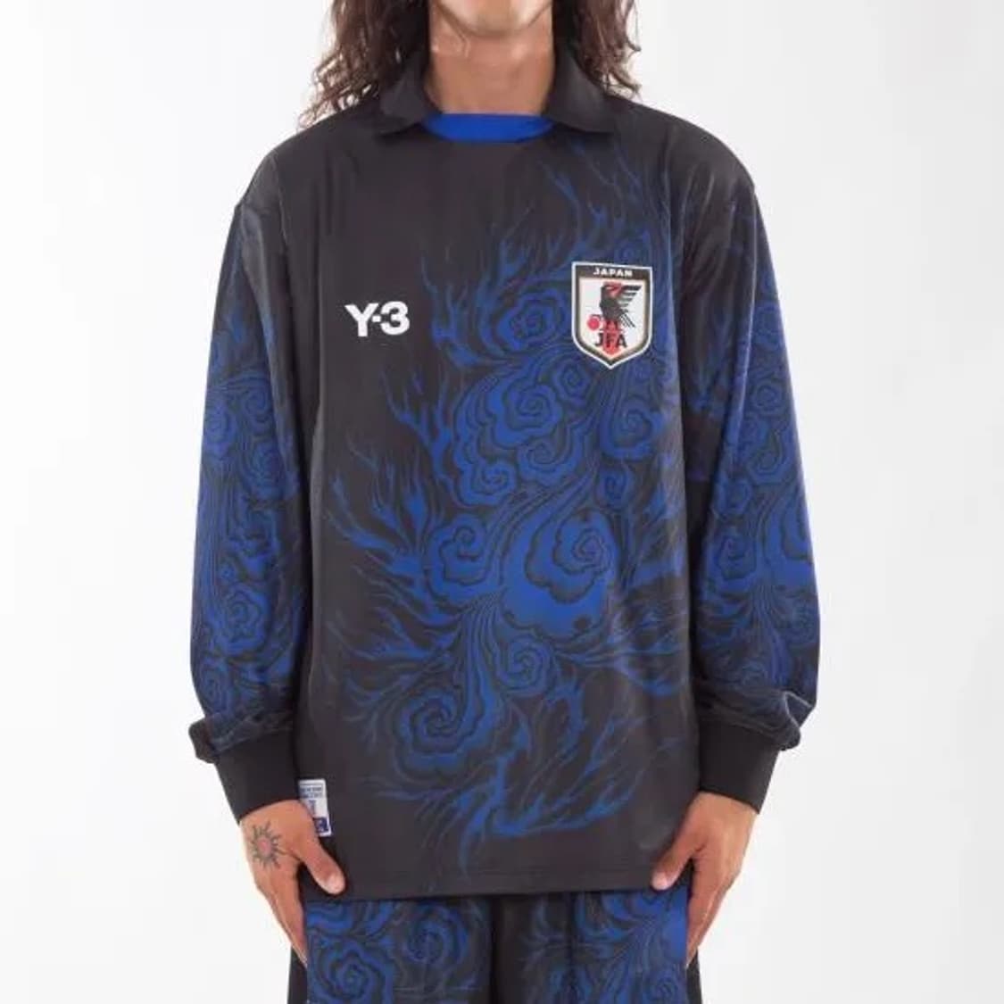 [XXL][105] Y-3 요지야마모토 JFA 풋볼 저지 블루 상품이미지8