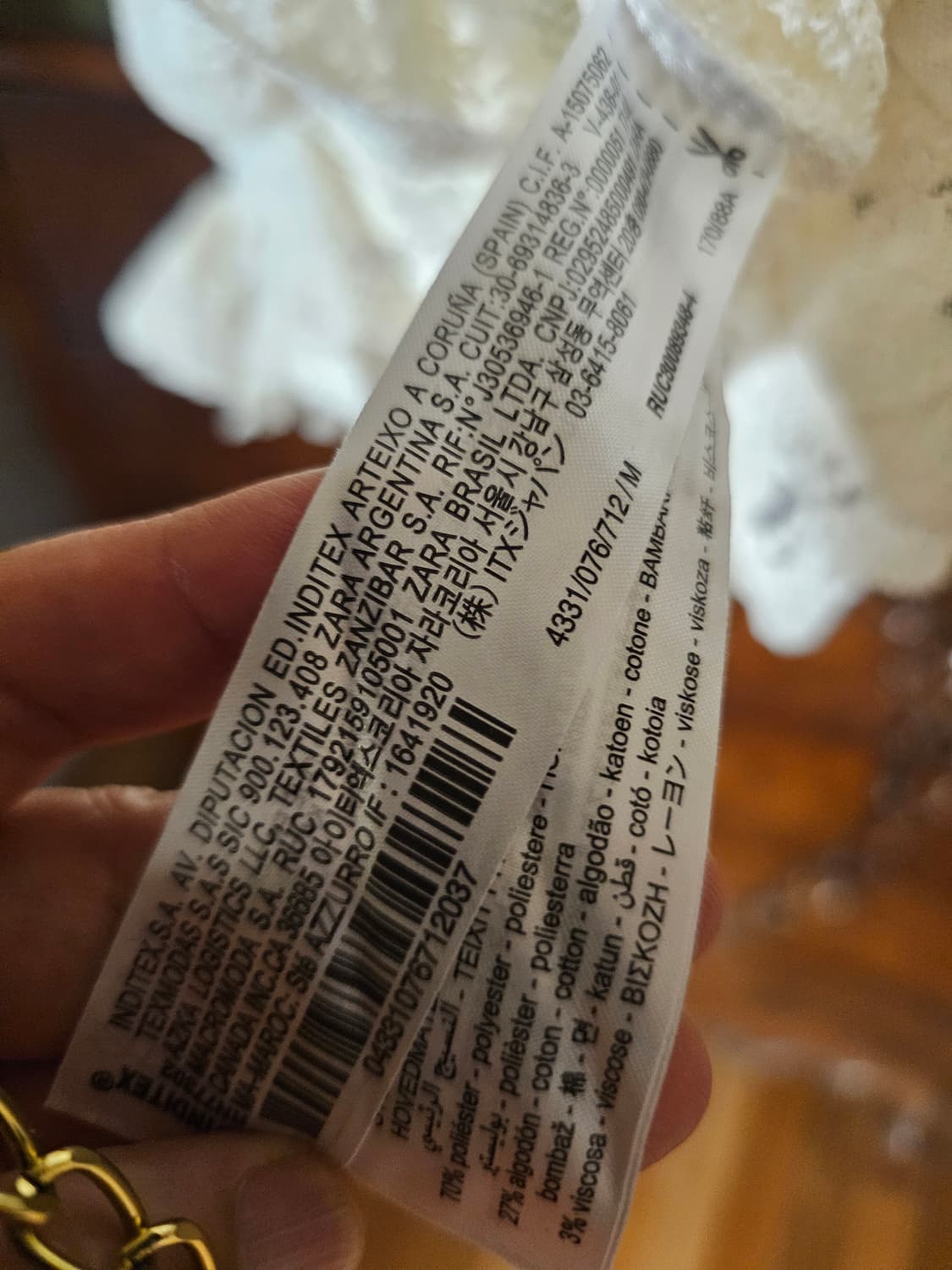 자라 레이스배색 퍼프소매니트 상품이미지6