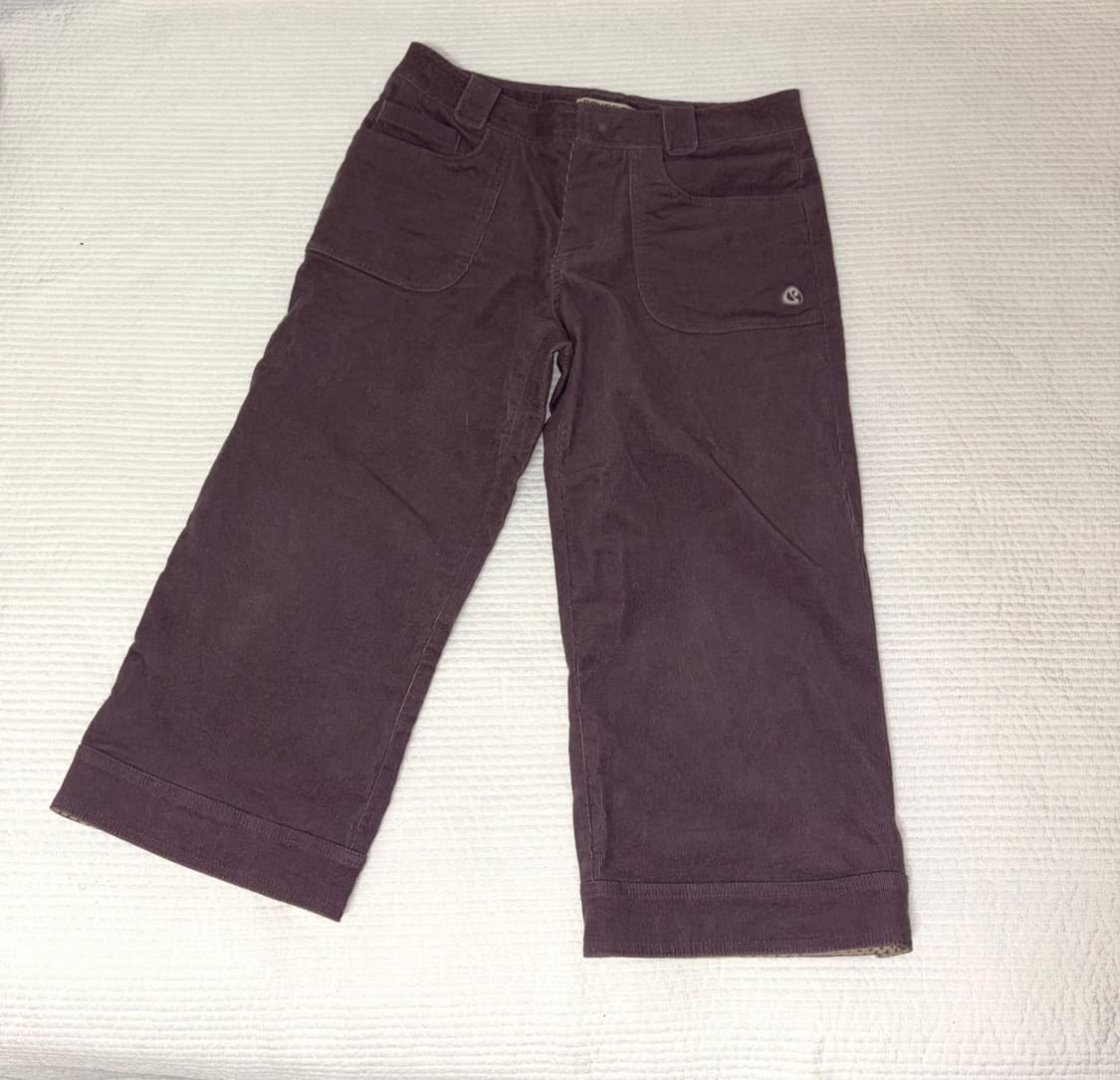 코이세이오 코듀로이 카프리 팬츠 퍼플 그레이 상품이미지2