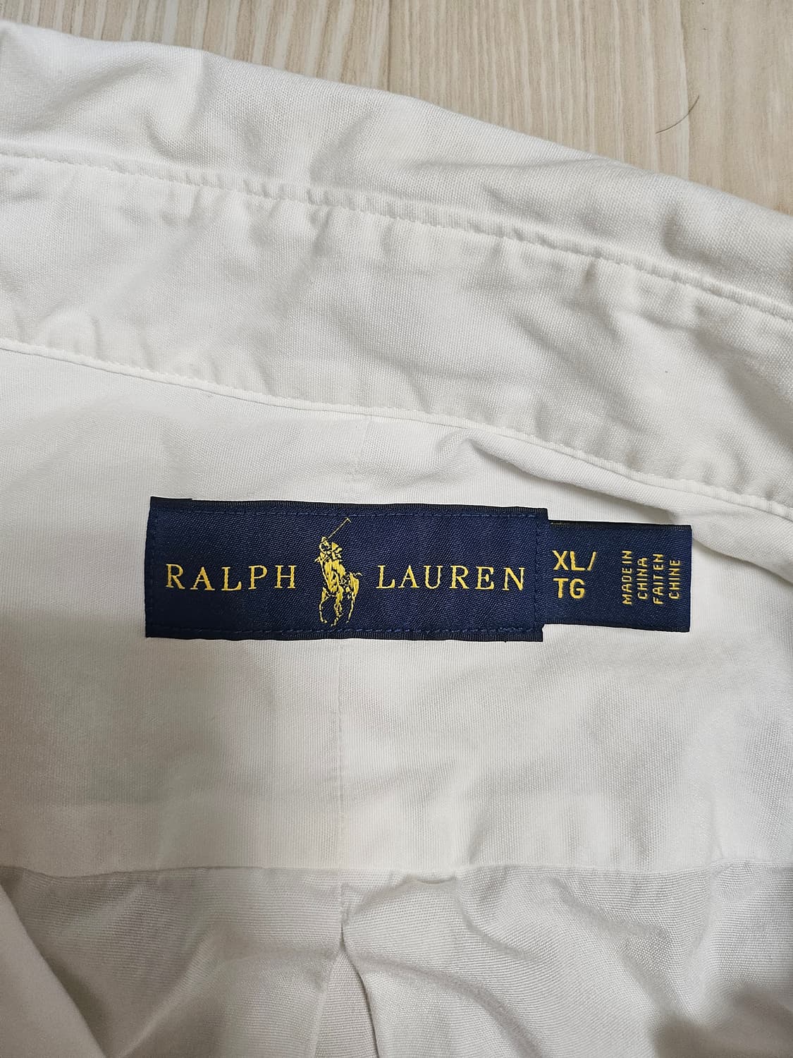 폴로 랄프로렌 화이트 긴팔 셔츠XL 상품이미지3