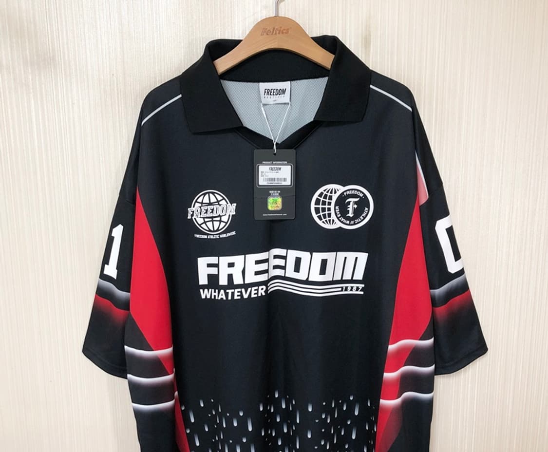 프리덤(FREEDOM) 레이싱 피케티셔츠(블랙) 3XL 상품이미지2