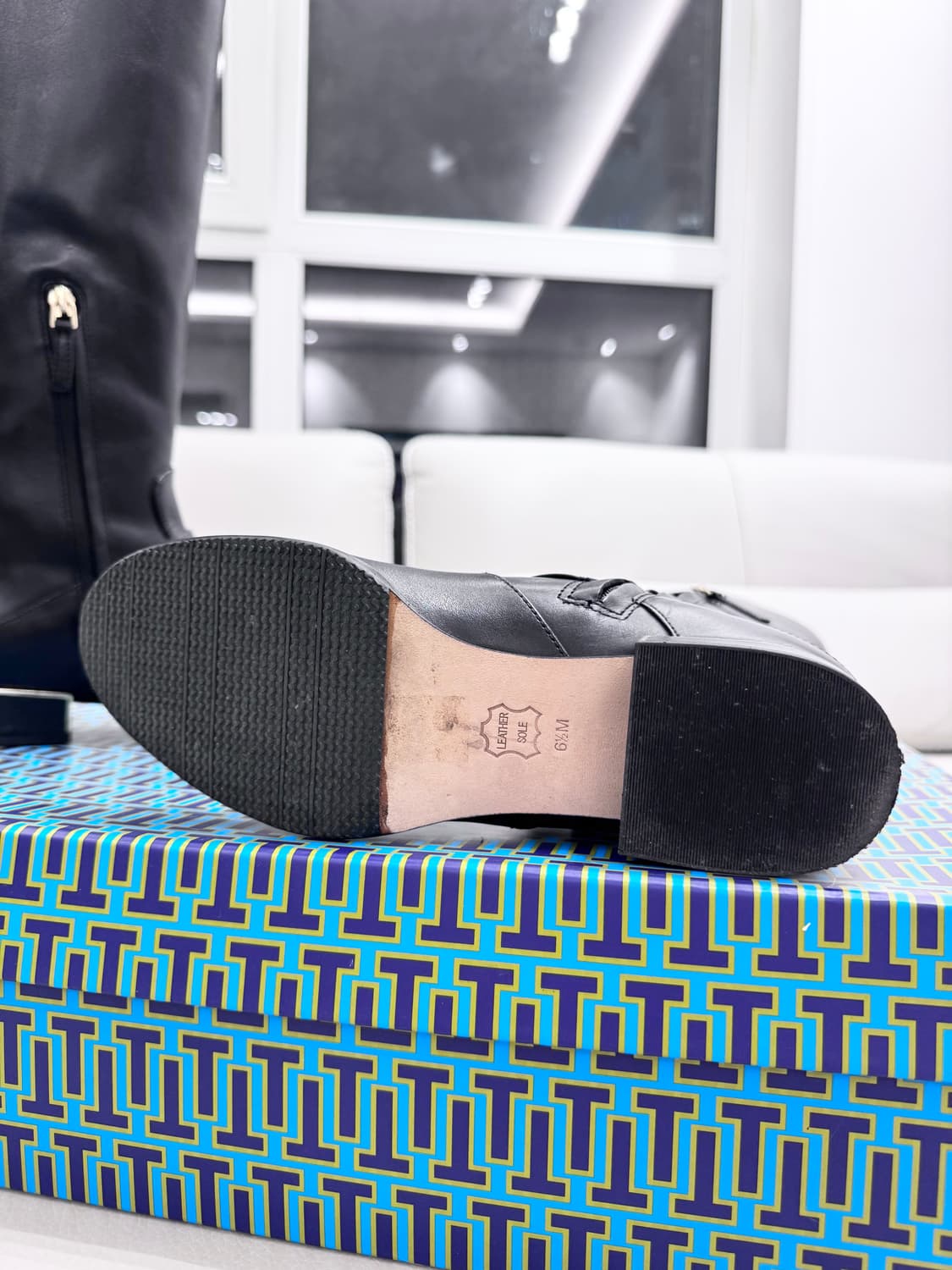 (김사랑 부츠) 토리버치 가죽 부츠 6.5 (230-235mm)  상품이미지6