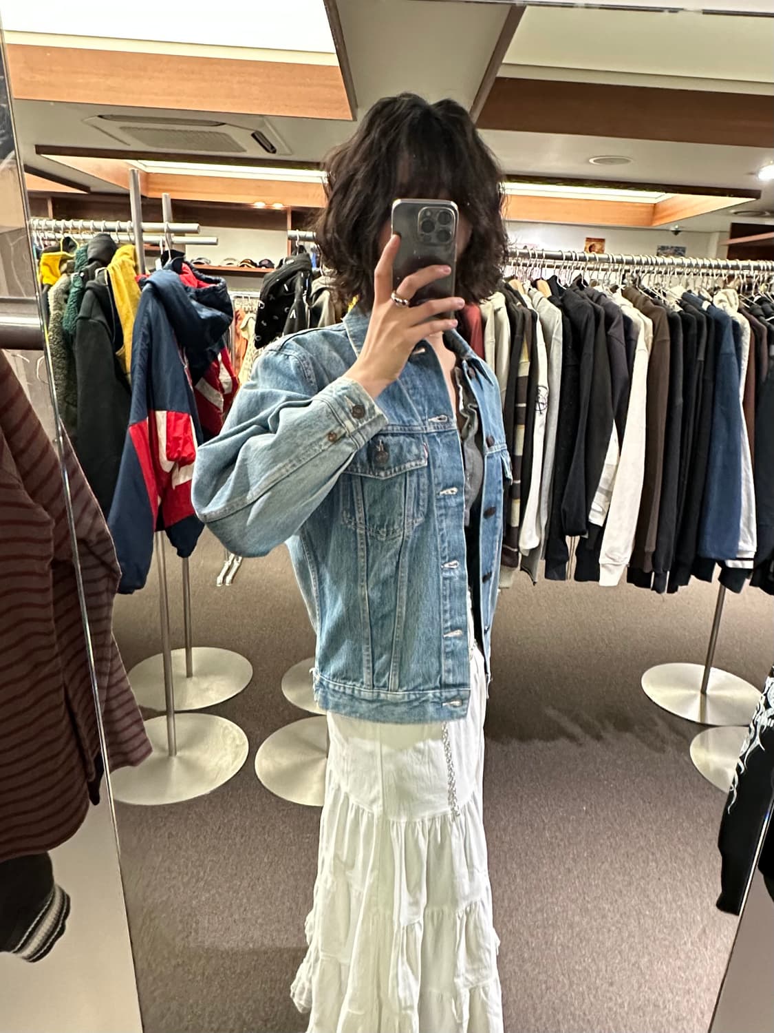 L)EDWIN 빈티지 오렌지탭 데님 자켓 상품이미지1