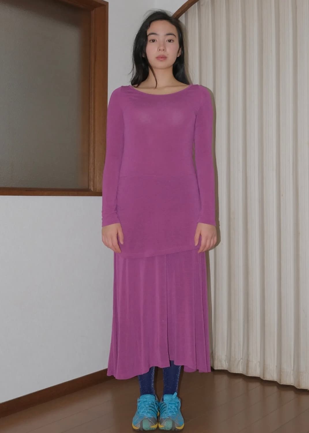페스토 레이어 드레스 플럼 상품이미지2