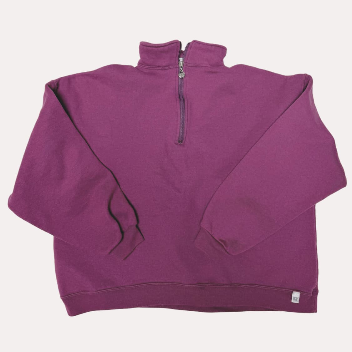 90s Russell sweat half zipup purple L 상품이미지1
