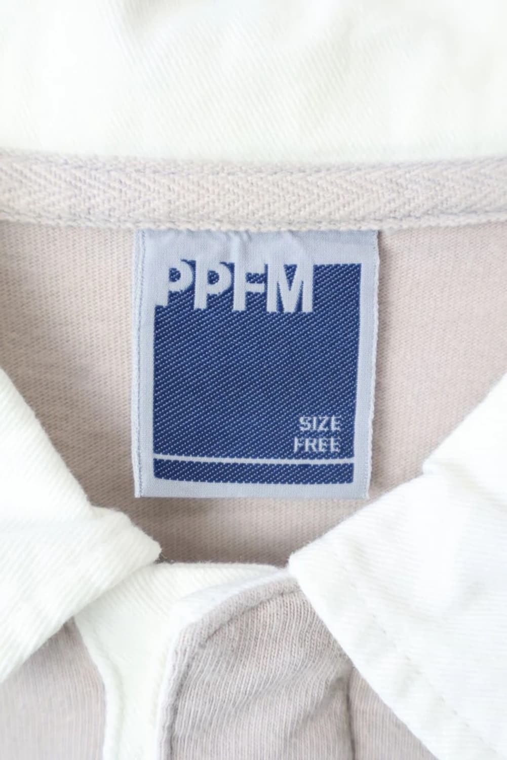 00's PPFM Stripe Line Beige Polo Shirt 상품이미지6
