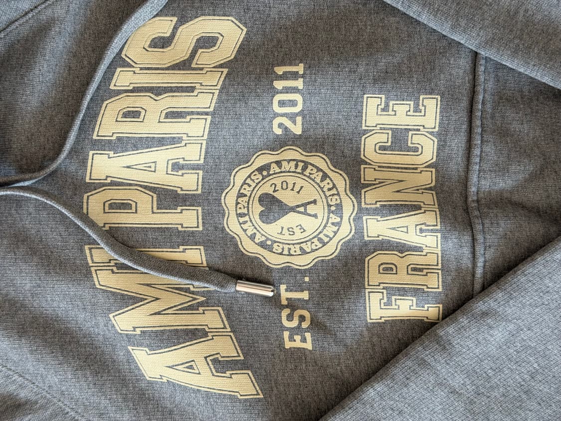 [L] 아미 프랑스 파리 후드 헤더 그레이 상품이미지4