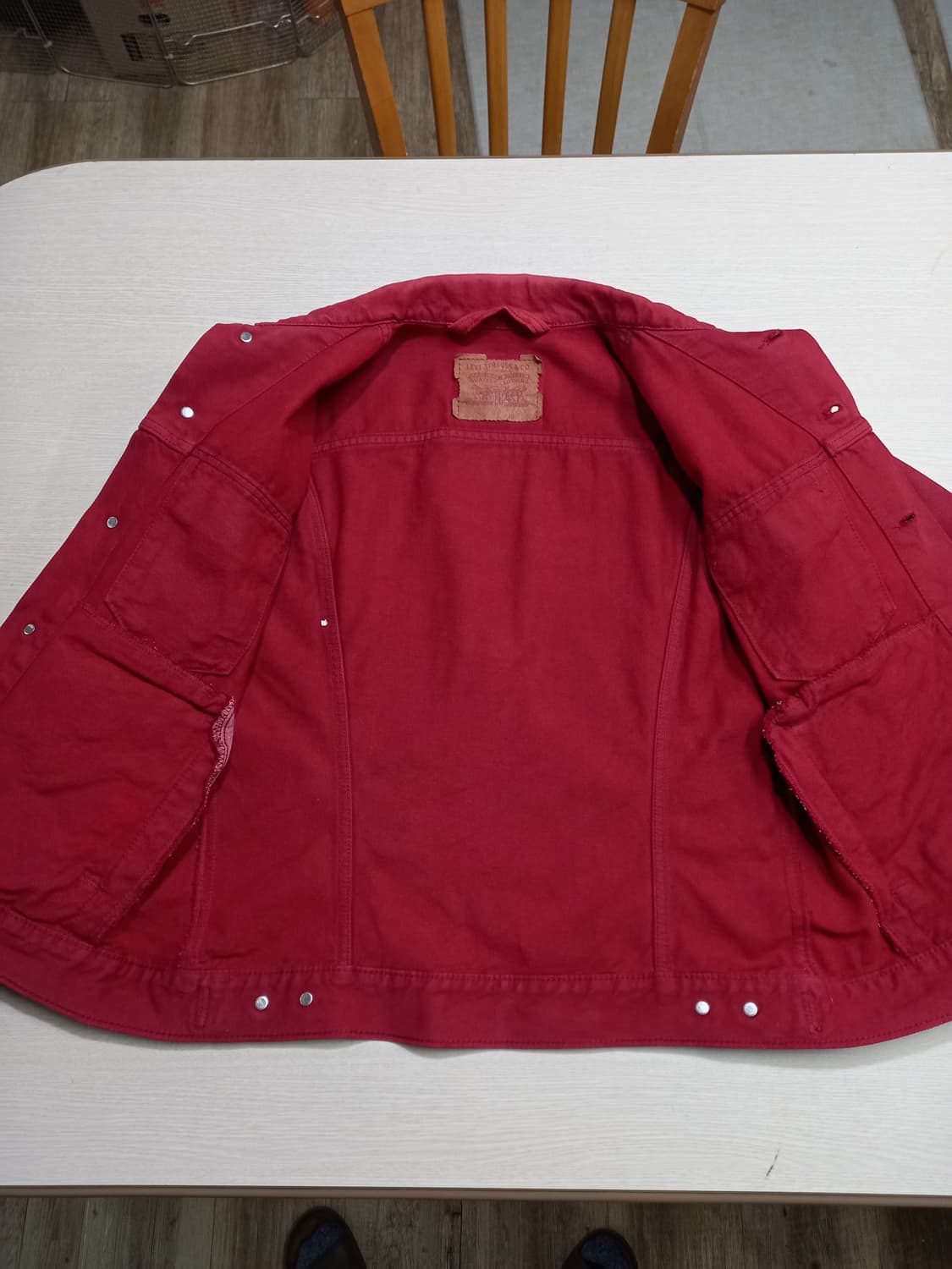 M95 90's 리바이스 Canada 데님자켓 레드 M-990 상품이미지5