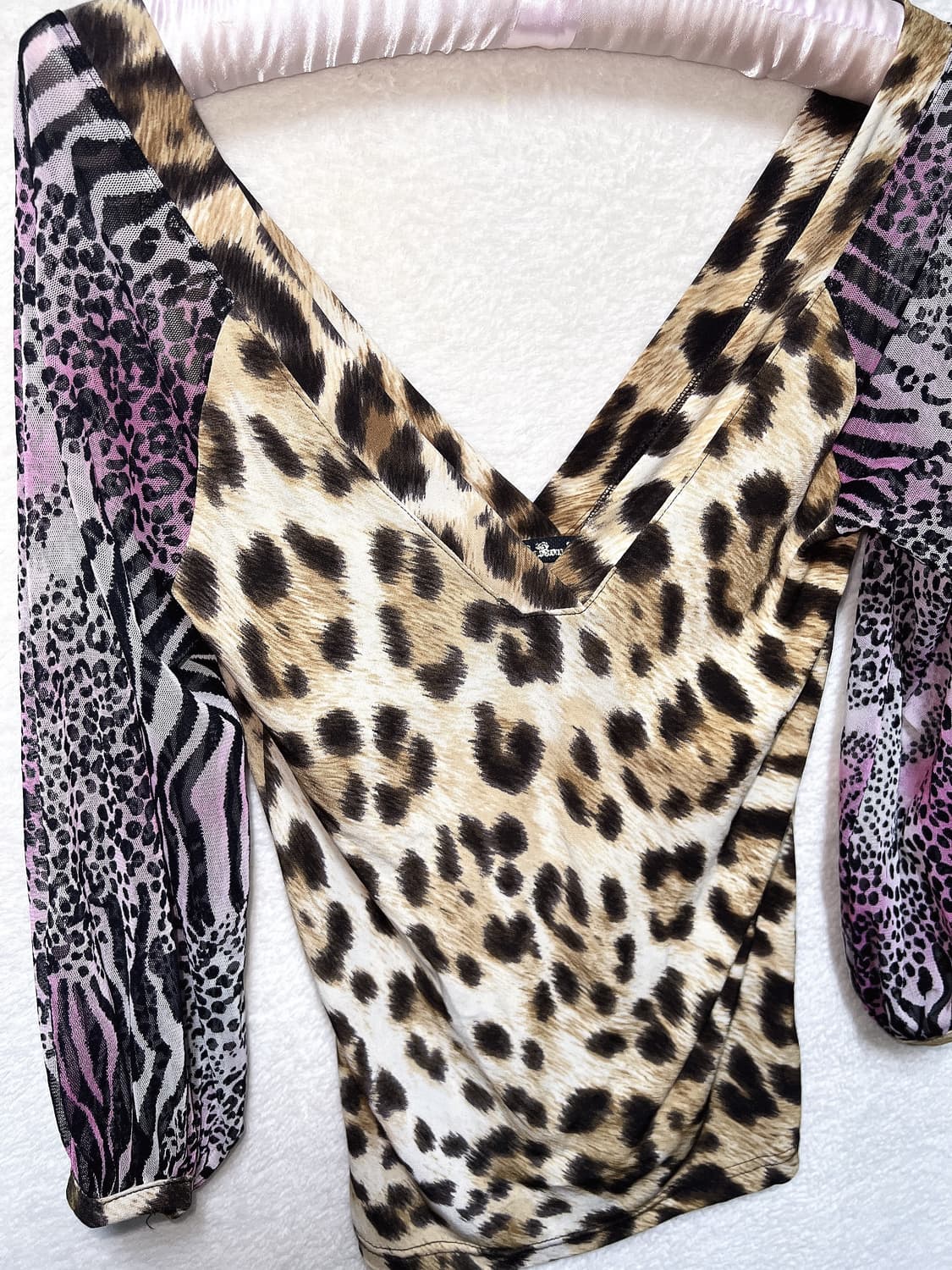 오네갸루 히메 펑크 레오파드 호피 지브라 애니멀 블라우스탑 섹시 시부야 상품이미지8