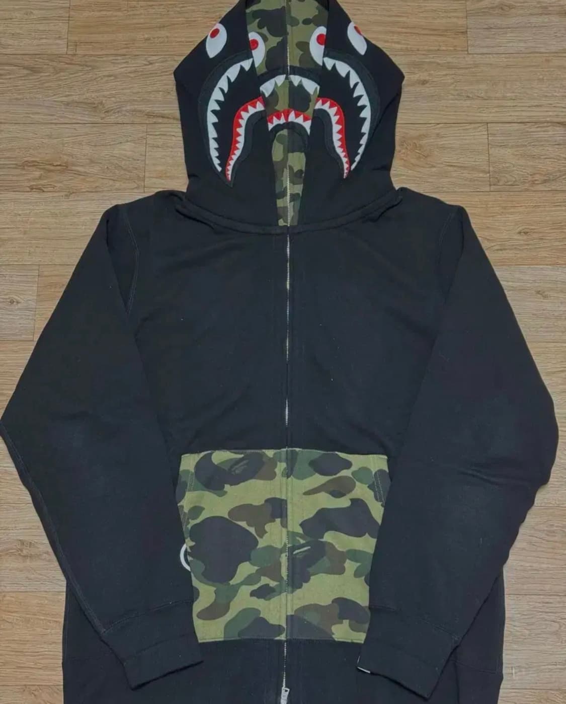 베이프 더블샤크 후드 집업 XL투헤드 상품이미지1