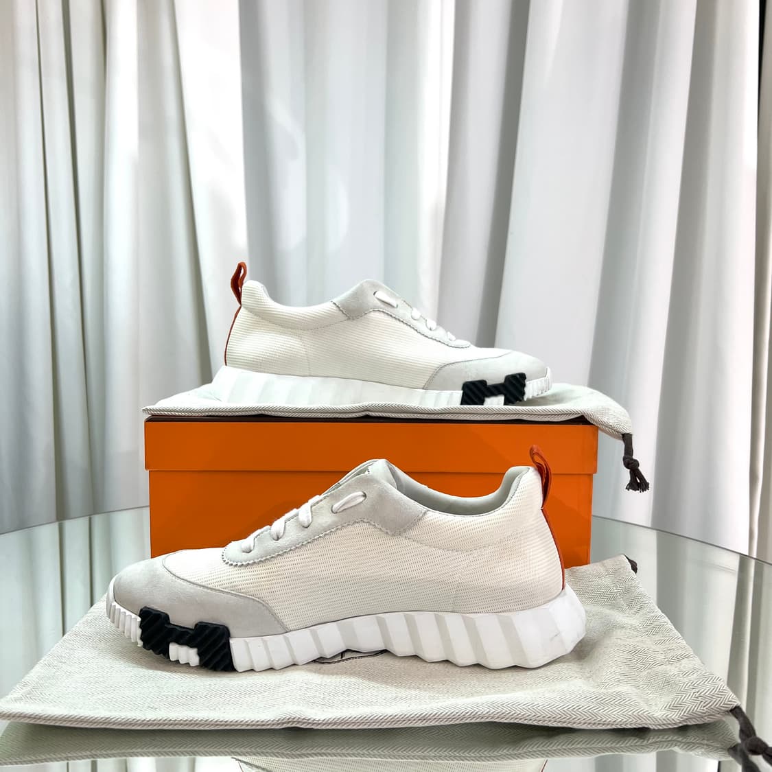 [정품] 에르메스 바운싱 스니커즈 오렌지 42사이즈  상품이미지2