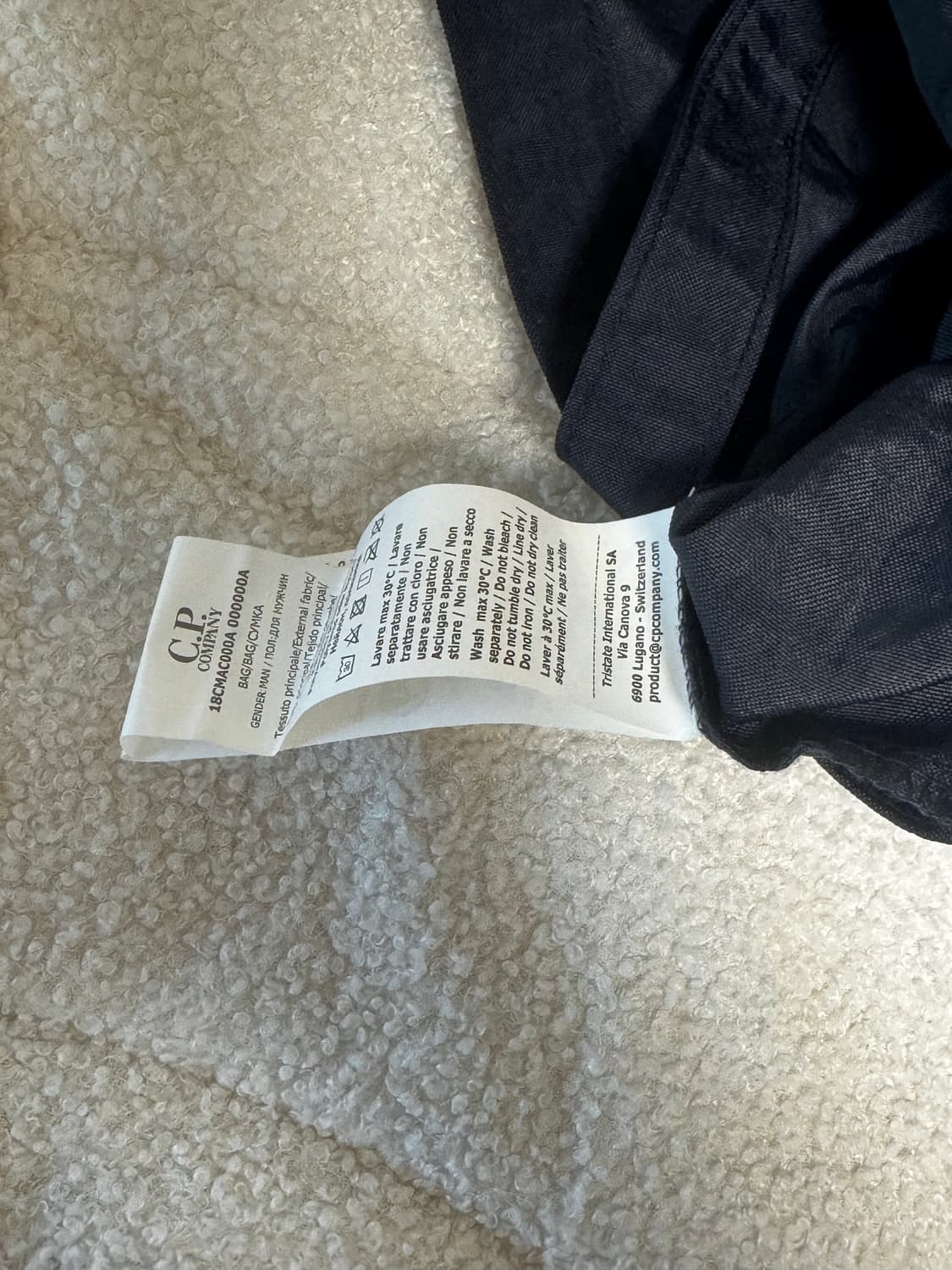 CP 씨피 컴퍼니 네이비 나일론 토트백 + 스티커팩 상품이미지4