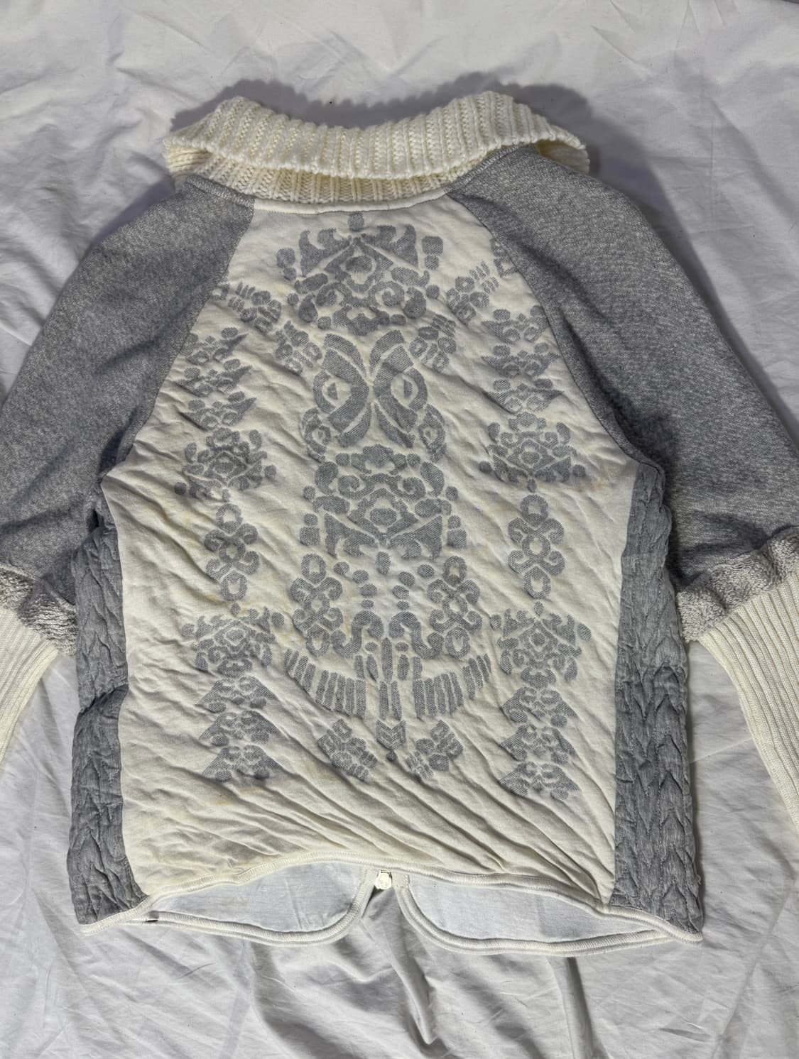 Mr jiuly 하이브리드 니트 집업 y2k  상품이미지4