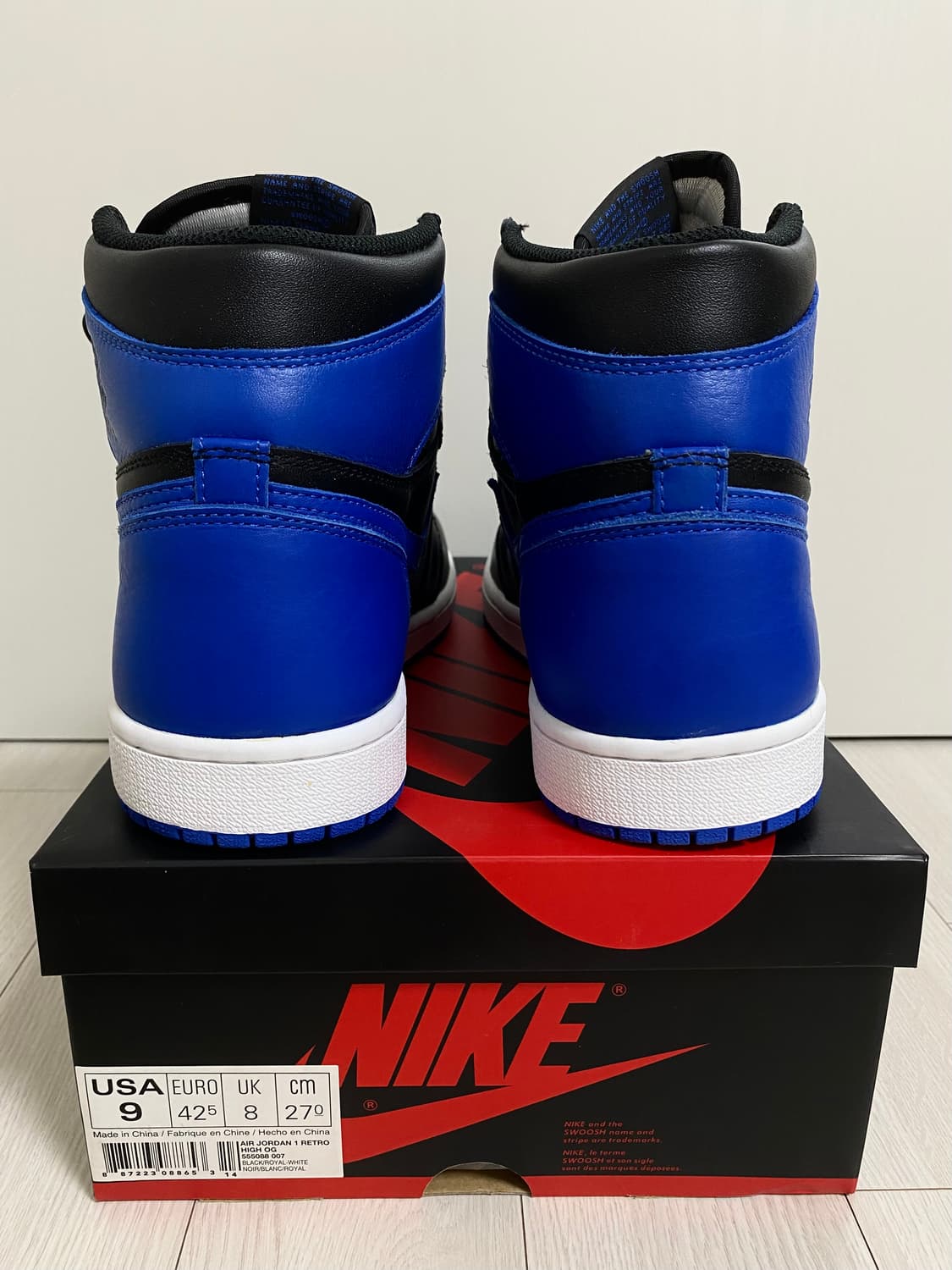 NIKE AIR JORDAN 1 HIGH OG ROYAL 2017 상품이미지6