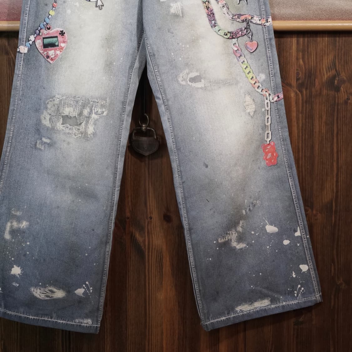 DND4DES 카툰 체인 와이드 팬츠 상품이미지6