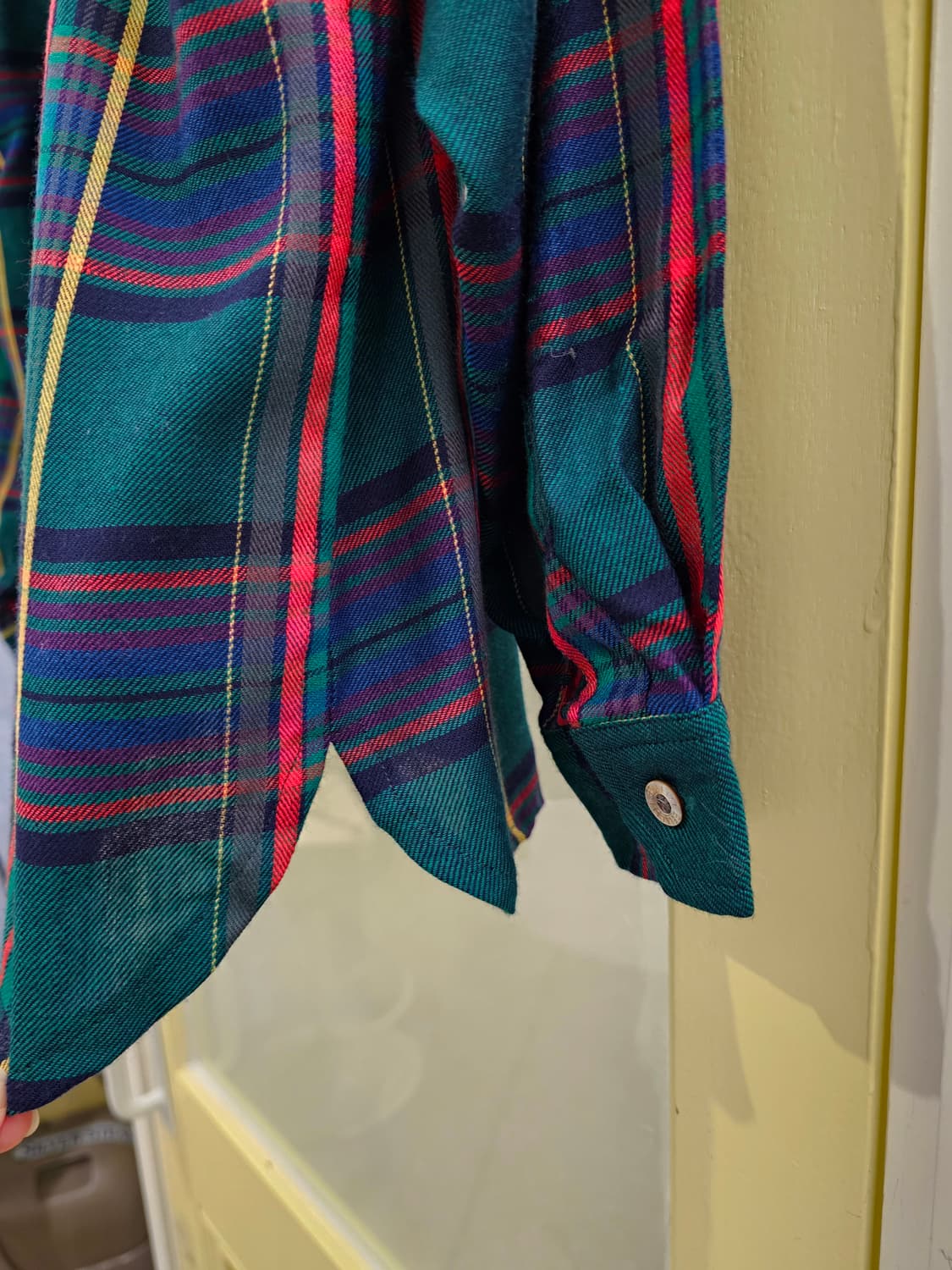 Bellelle by Noa collection 그린 타탄체크셔츠 상품이미지5