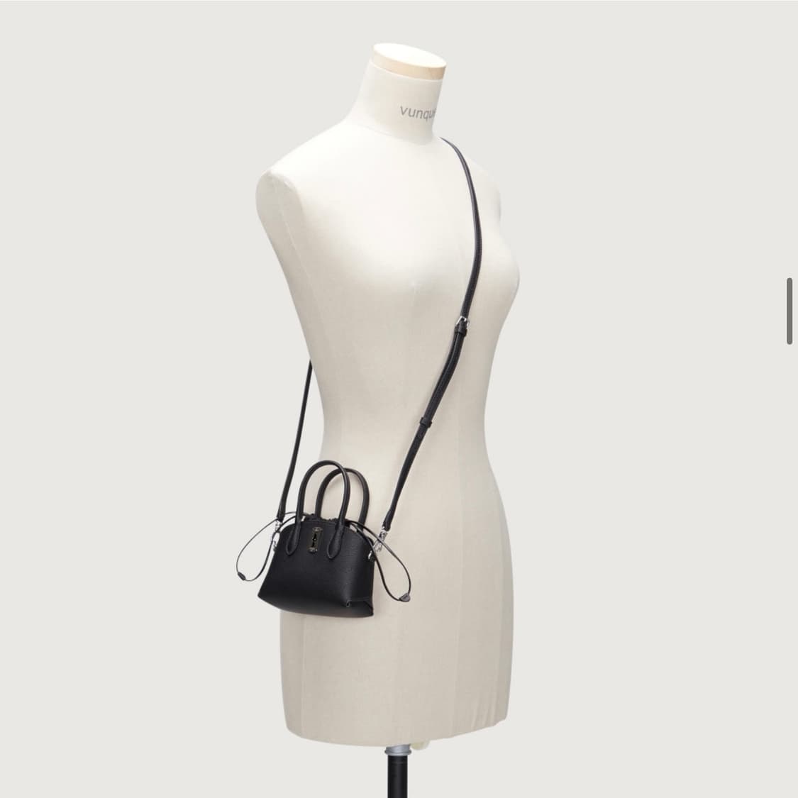 분크 vunque 토크 헐밋 미니 크로스 백 블랙 상품이미지4