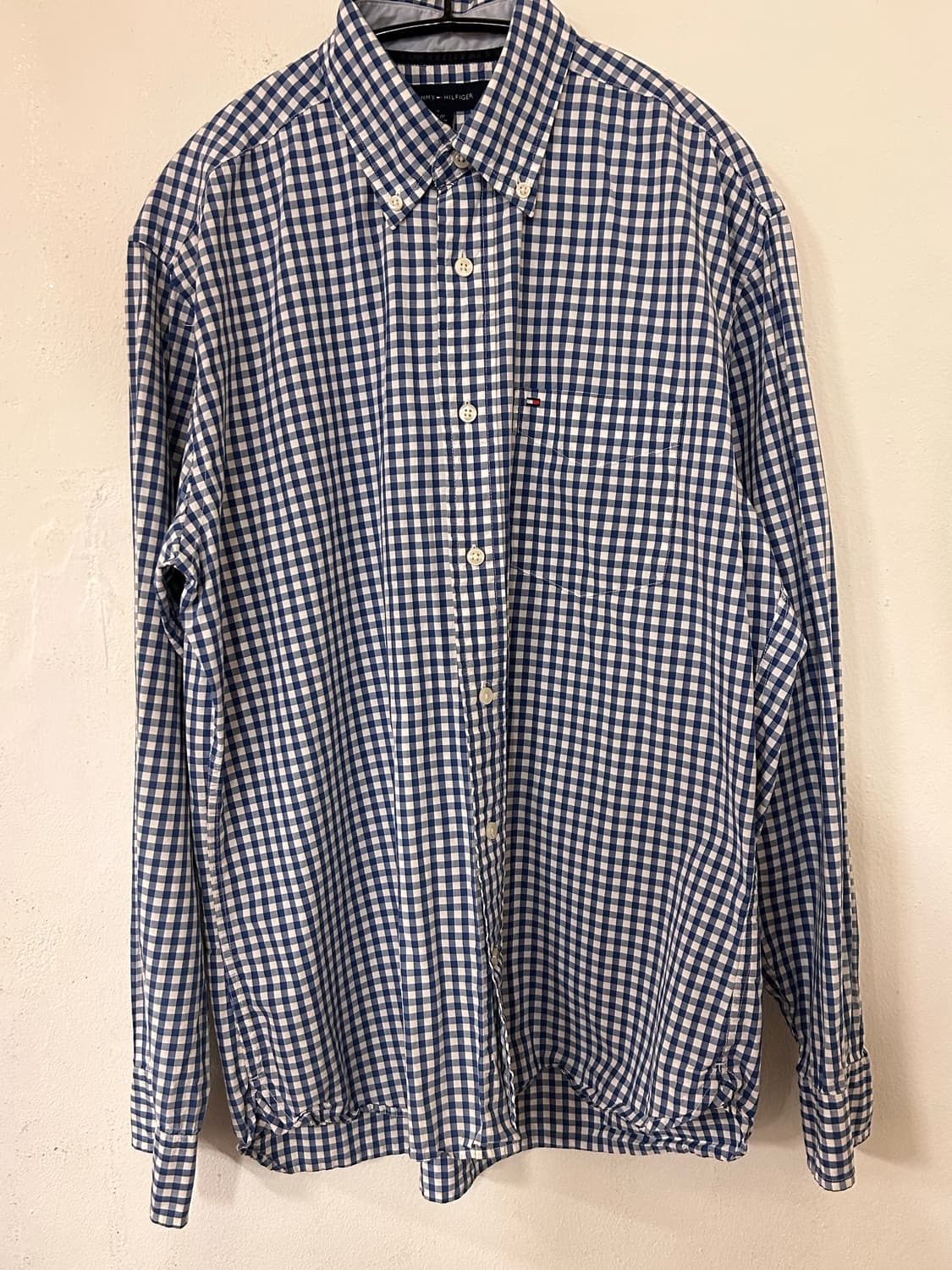 타미힐피거 깅엄 체크 셔츠 S (실측100) 상품이미지1
